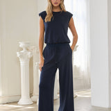 Brushed Modal Wide Leg Drawstring Pants