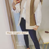 VEGAN LEATHER SHERPA VEST