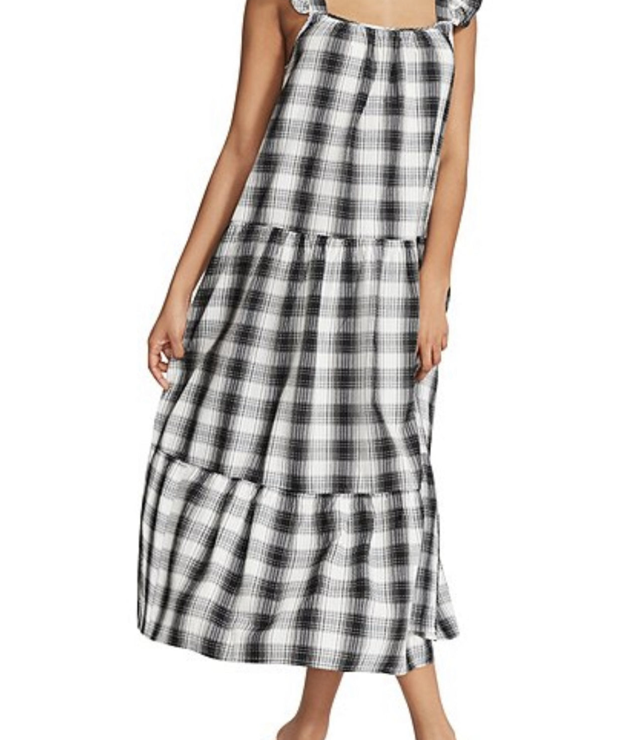 PLAID LIFE MIDI DRESS