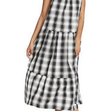 PLAID LIFE MIDI DRESS