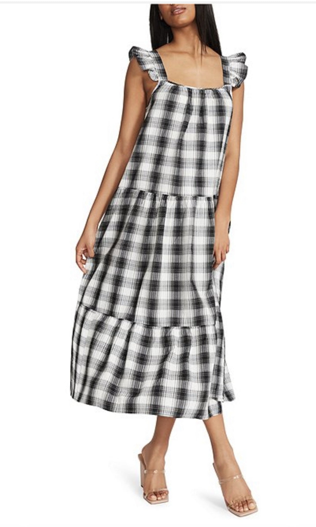 PLAID LIFE MIDI DRESS
