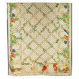 Elegant Floral Print Printed Oblong Silky Satin Scarf Shaw