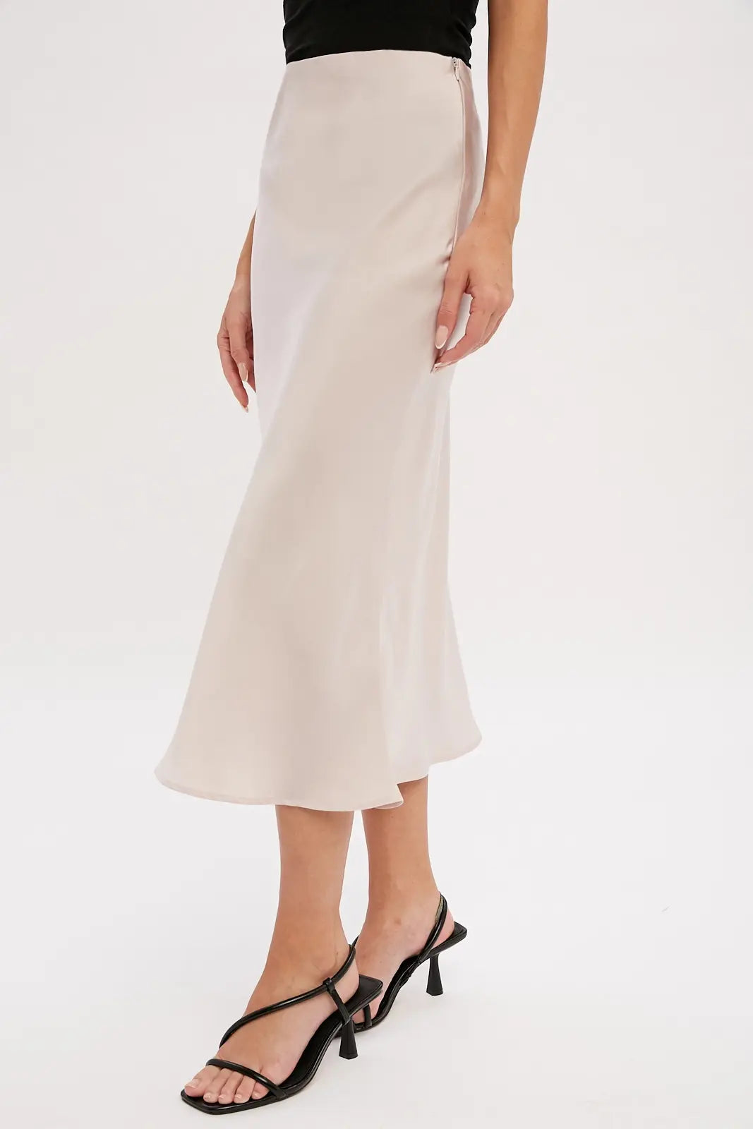 SATIN MIDI SKIRT (Additional Colors)