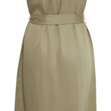 SLVLESS VNECK BUTTON FRONT DRESS (additional colors))