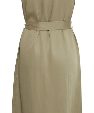SLVLESS VNECK BUTTON FRONT DRESS (additional colors))