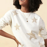CREW NECK SWEATER W/STARS