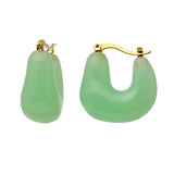 AQUA RESIN EARRING