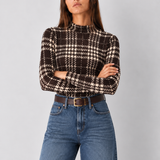 Burnout Velour Mock Neck