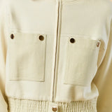 MOCK NECK ZIP UP JACKET