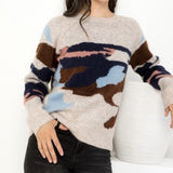 CAMO VIBE CREWNECK SWEATER