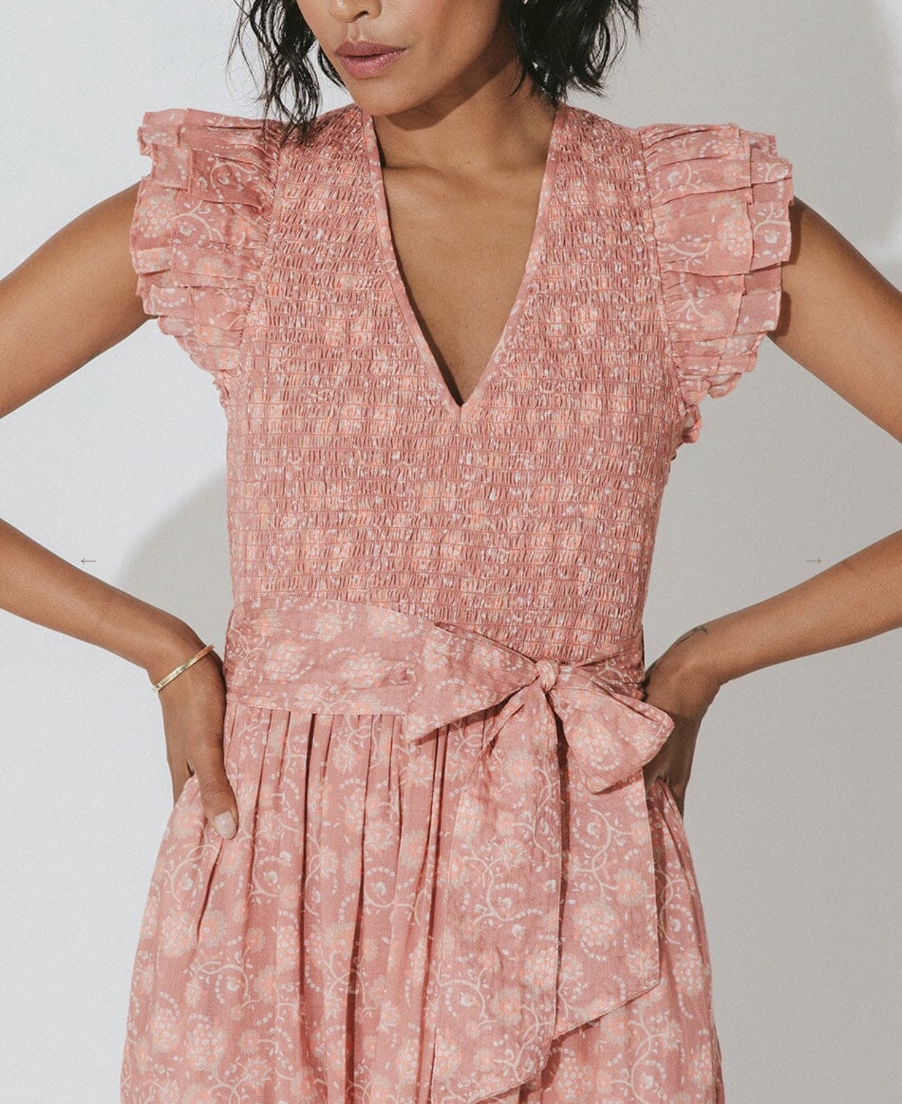 RITA FLORAL ANKLE DRESS