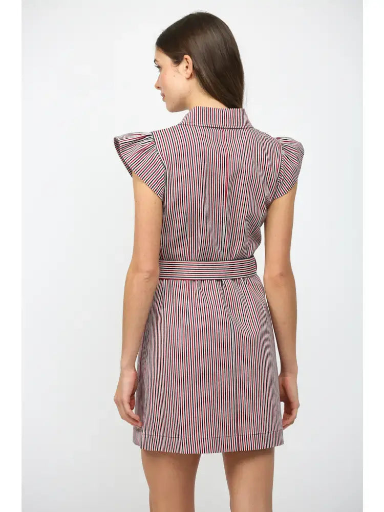 ELLA BUTTON DOWN MINI DRESS