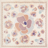 FLOWER PRINT SILKY BANDANA SCARF