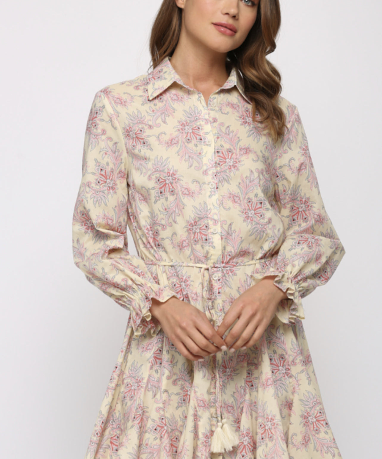 FLARE SKIRT SHIRT DRESS