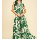FLORAL TIERED MAXI DRESS