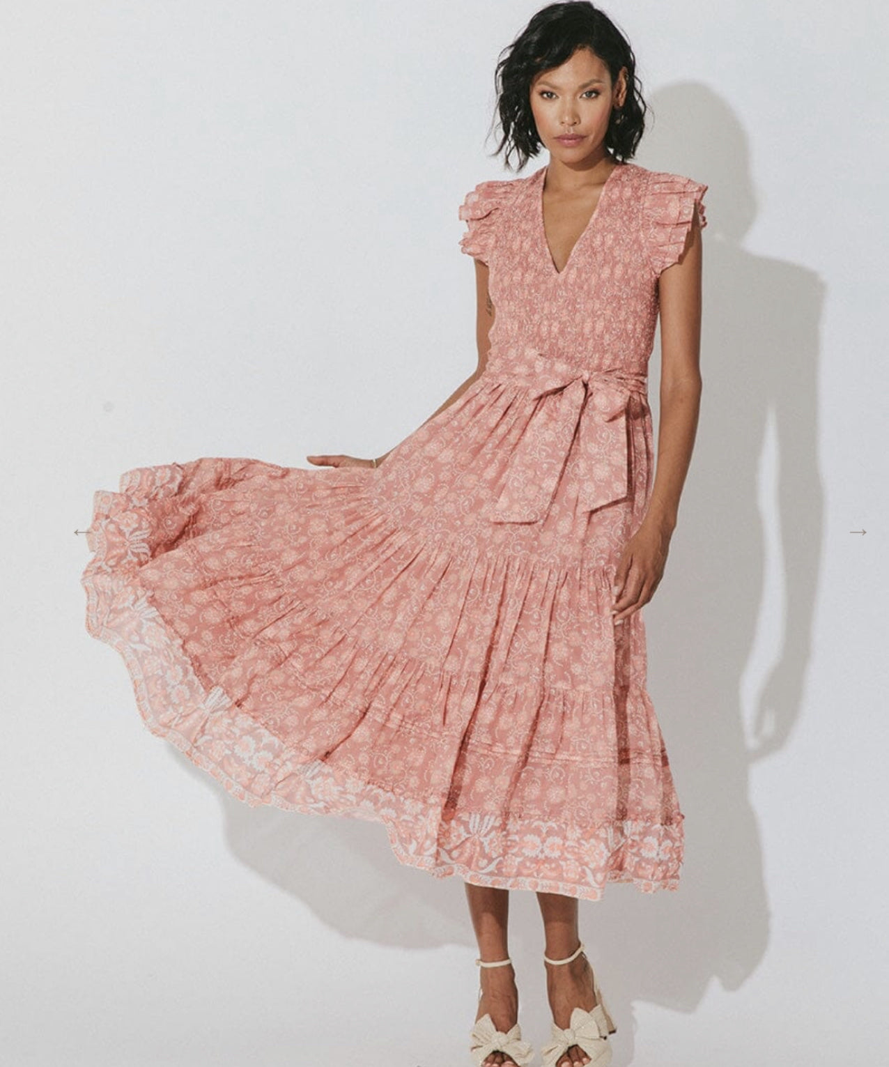 RITA FLORAL ANKLE DRESS