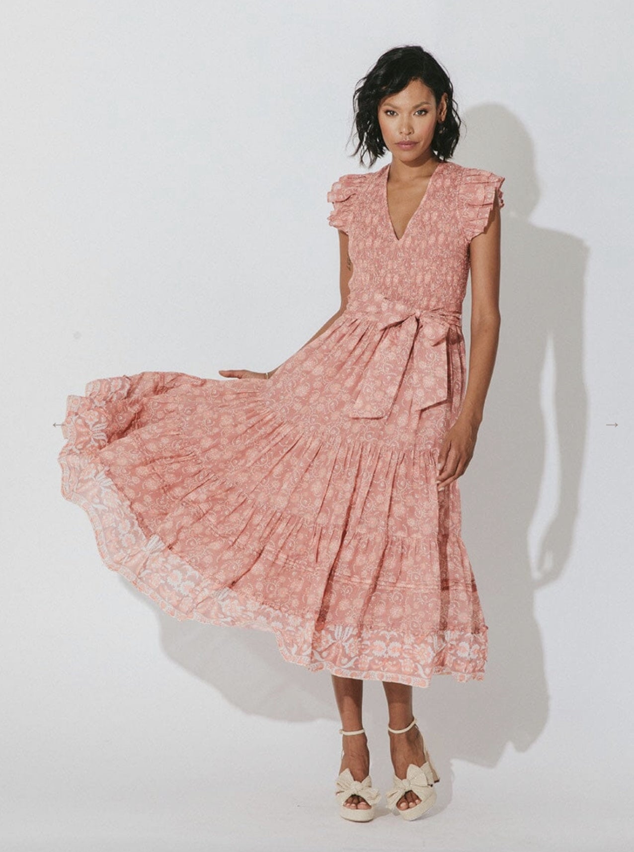 RITA FLORAL ANKLE DRESS