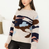 CAMO VIBE CREWNECK SWEATER