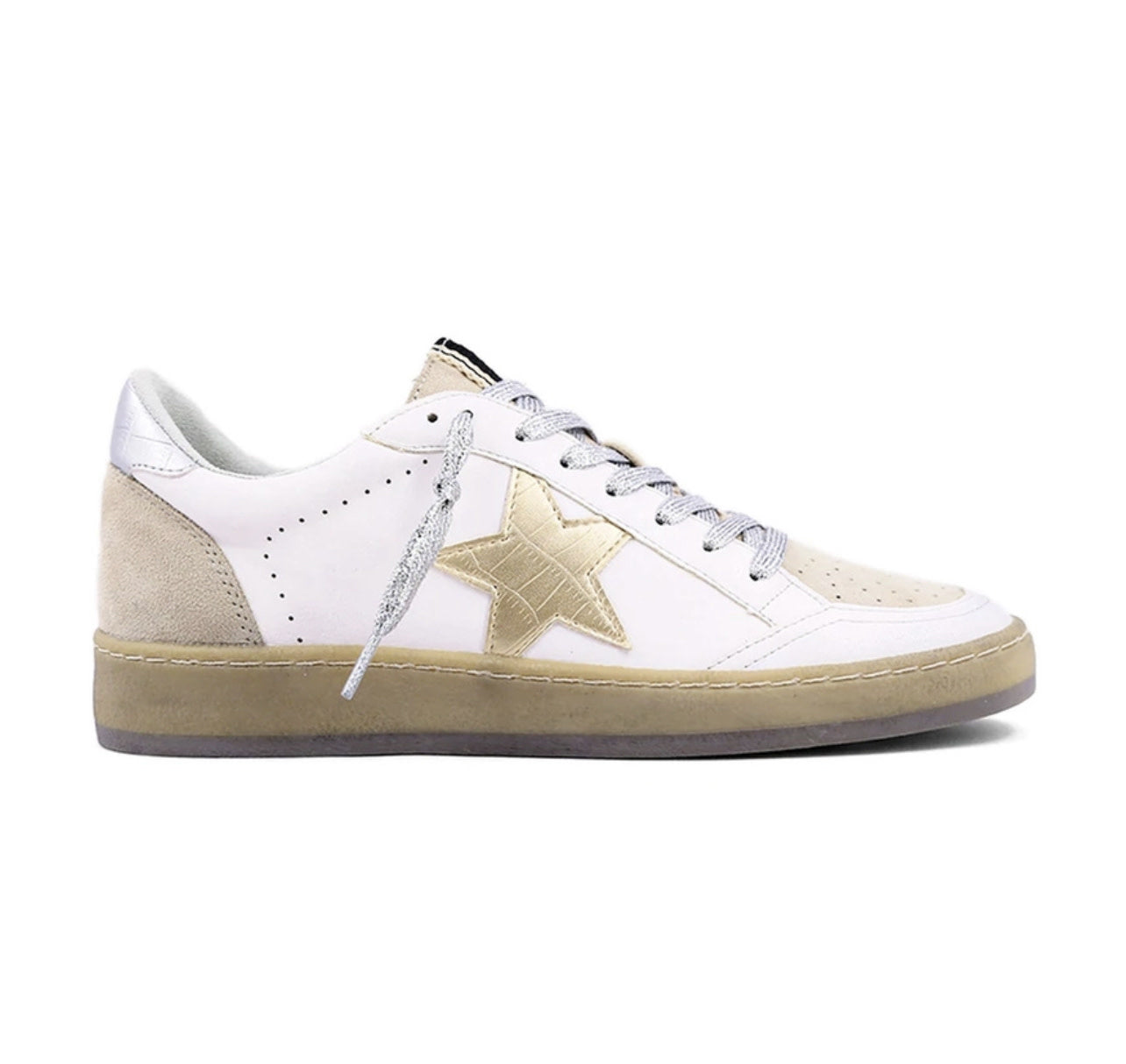 LEATHER AND SUEDE SNEAKERS