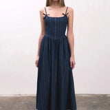 DENIM MIDI DRESS