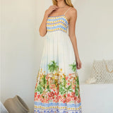 COASTAL TOWN PRINT SUNDRESS