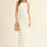 CROCHET KNITTED LONG DRESS