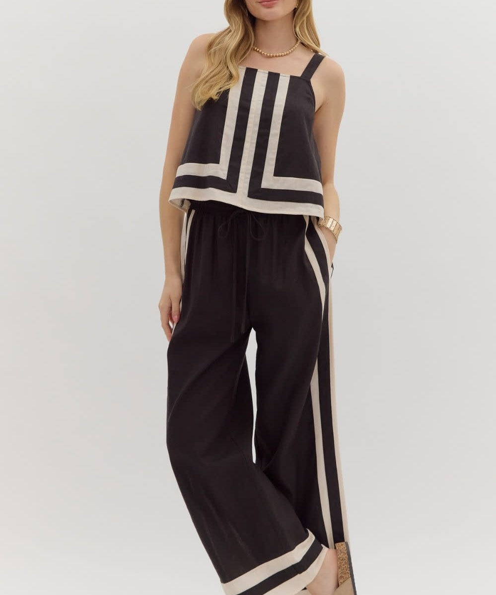 LINEN PANT SET