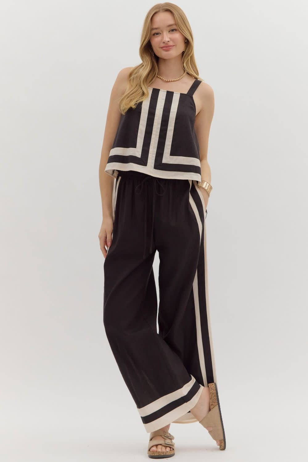 LINEN PANT SET