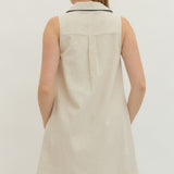 LINEN MINI W/PIPING DETAIL