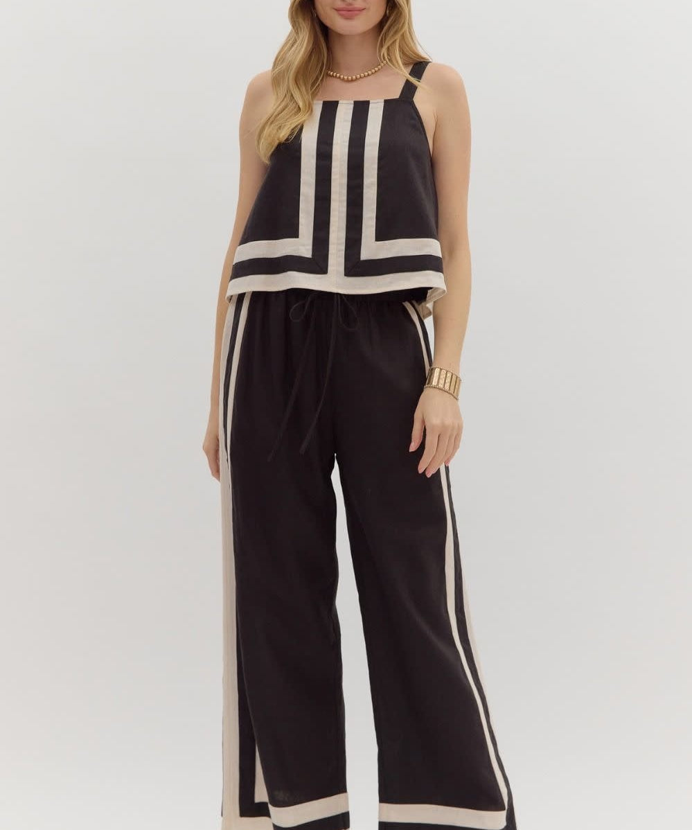 LINEN PANT SET