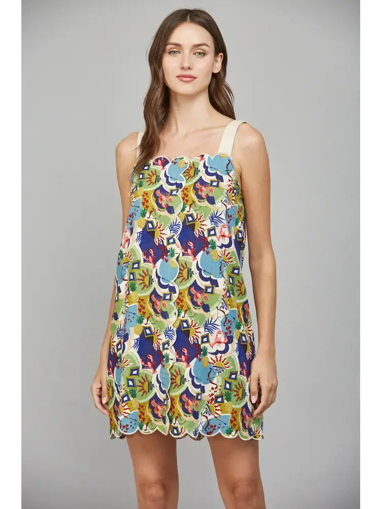 LOBSTER PRINT MINI DRESS