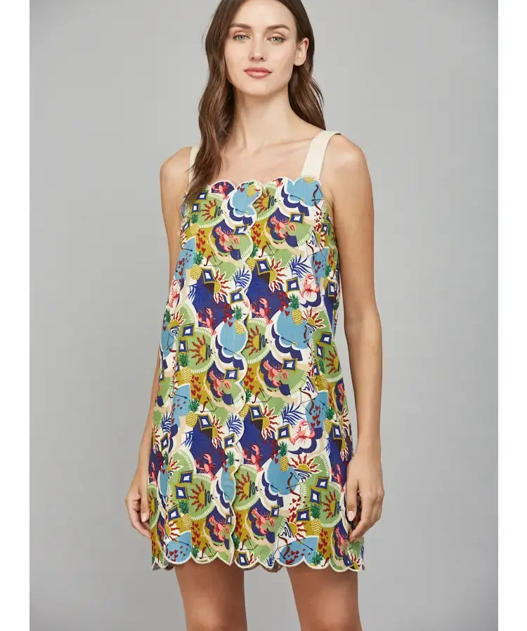 LOBSTER PRINT MINI DRESS