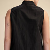 V-NECK SLEEVELESS SWING TOP