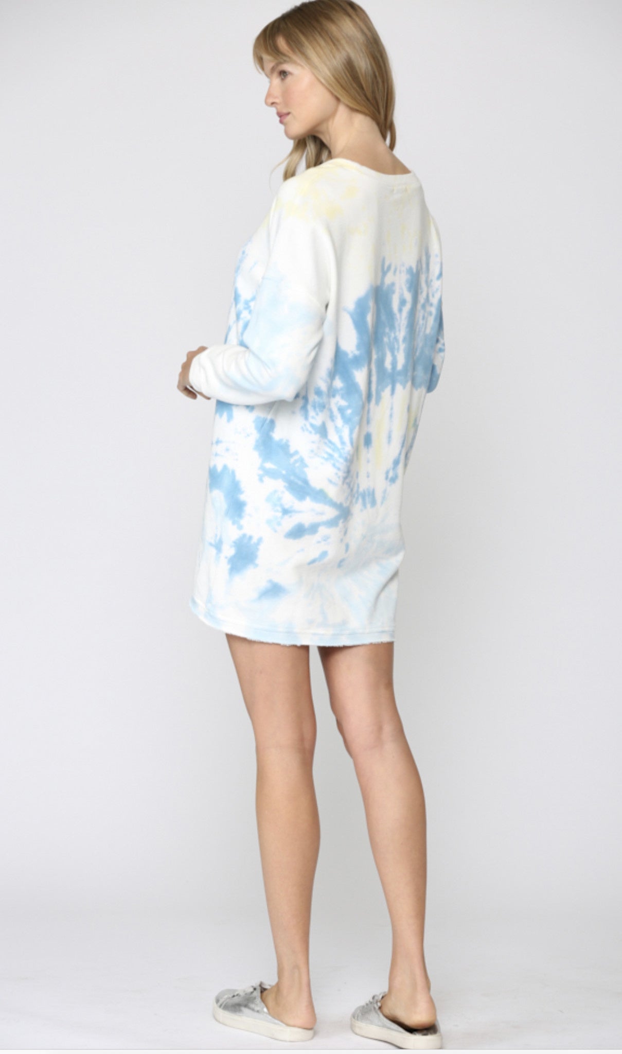 FRENCH TERRY SHIFT DRESS