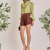 SKYE RUFFLE BLOUSE