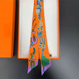 EQUESTRIAN SILKY TWILLY SCARF (multiple colors)
