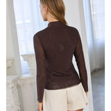 Embellished Mesh Top