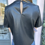 SSLV LEATHER TOP
