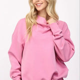BUTTER SOFT COWL NECK SWEATSHIRT (additional colors)
