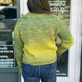 TIE DYE SCOOP NECK SWEATER