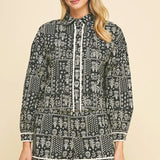 PRINT BUTTON DOWN AND SHORT SET