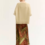 Print Slip Skirt