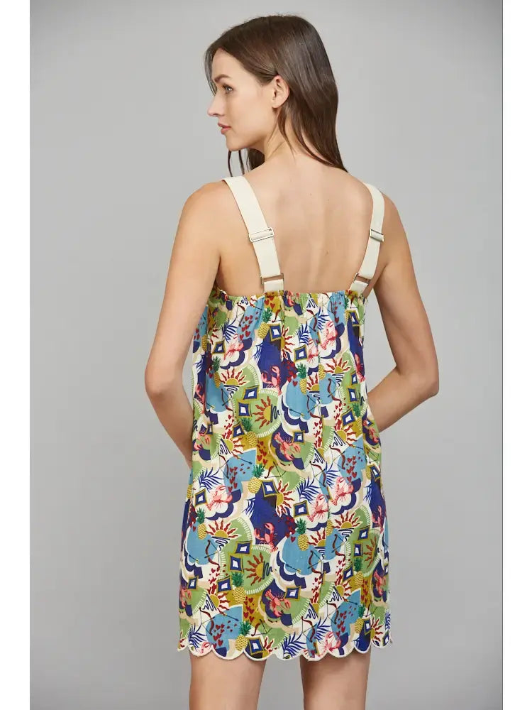 LOBSTER PRINT MINI DRESS