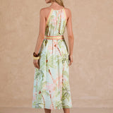 HALTER NECK MIDI DRESS