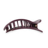 ROUND FLAT HAIR CLIP LARGE- BURGUNDY BLISS