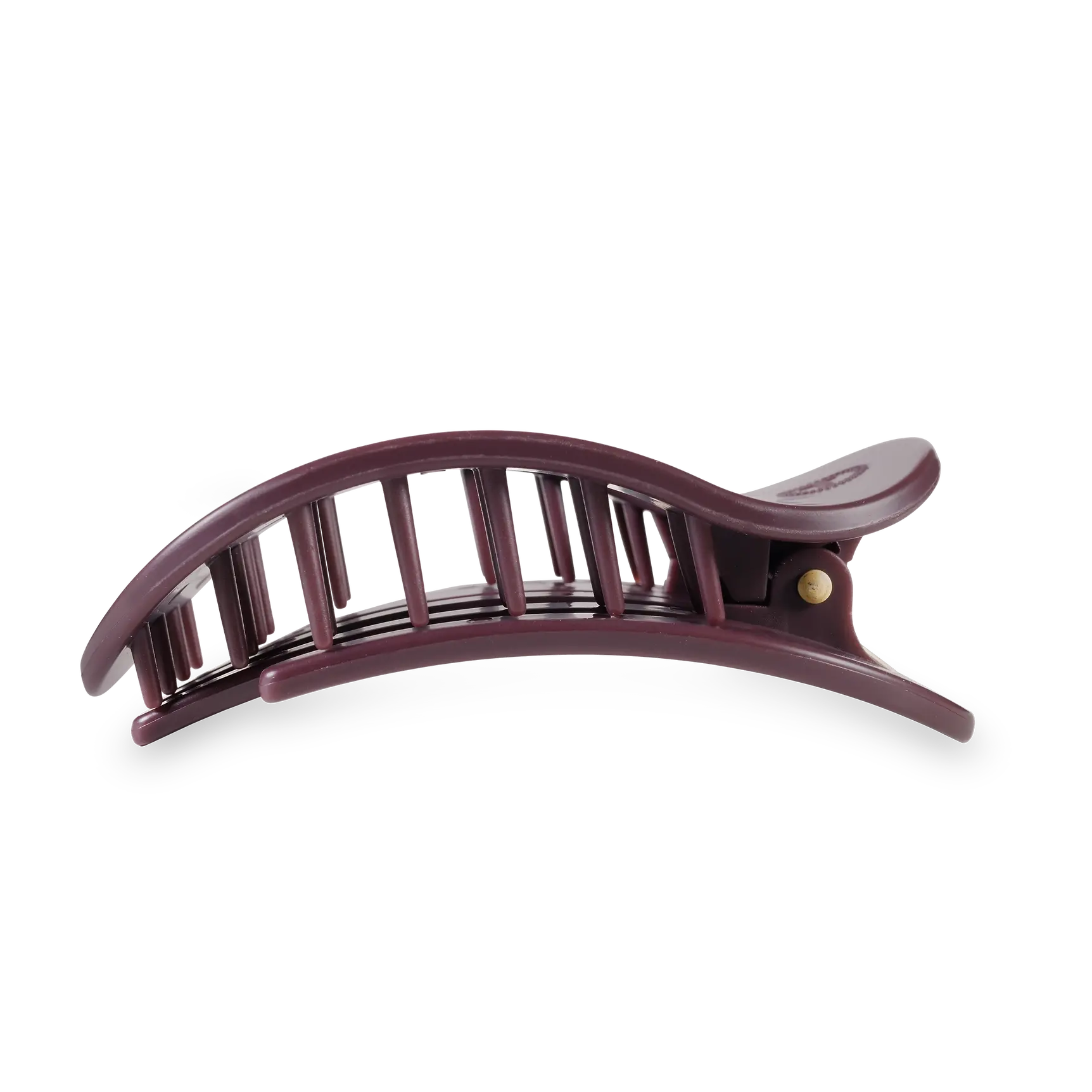 ROUND FLAT HAIR CLIP LARGE- BURGUNDY BLISS