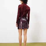 SEQUIN WRAP MINI SKIRT