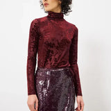 SEQUIN WRAP MINI SKIRT
