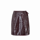 SEQUIN WRAP MINI SKIRT