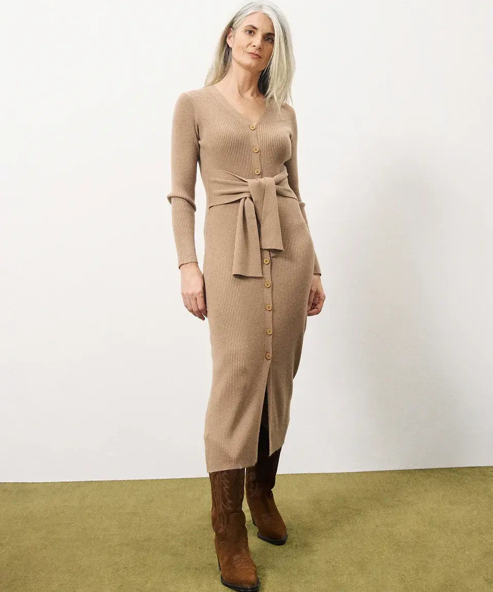 MARGAUX RIBBED SWEATER DRESS